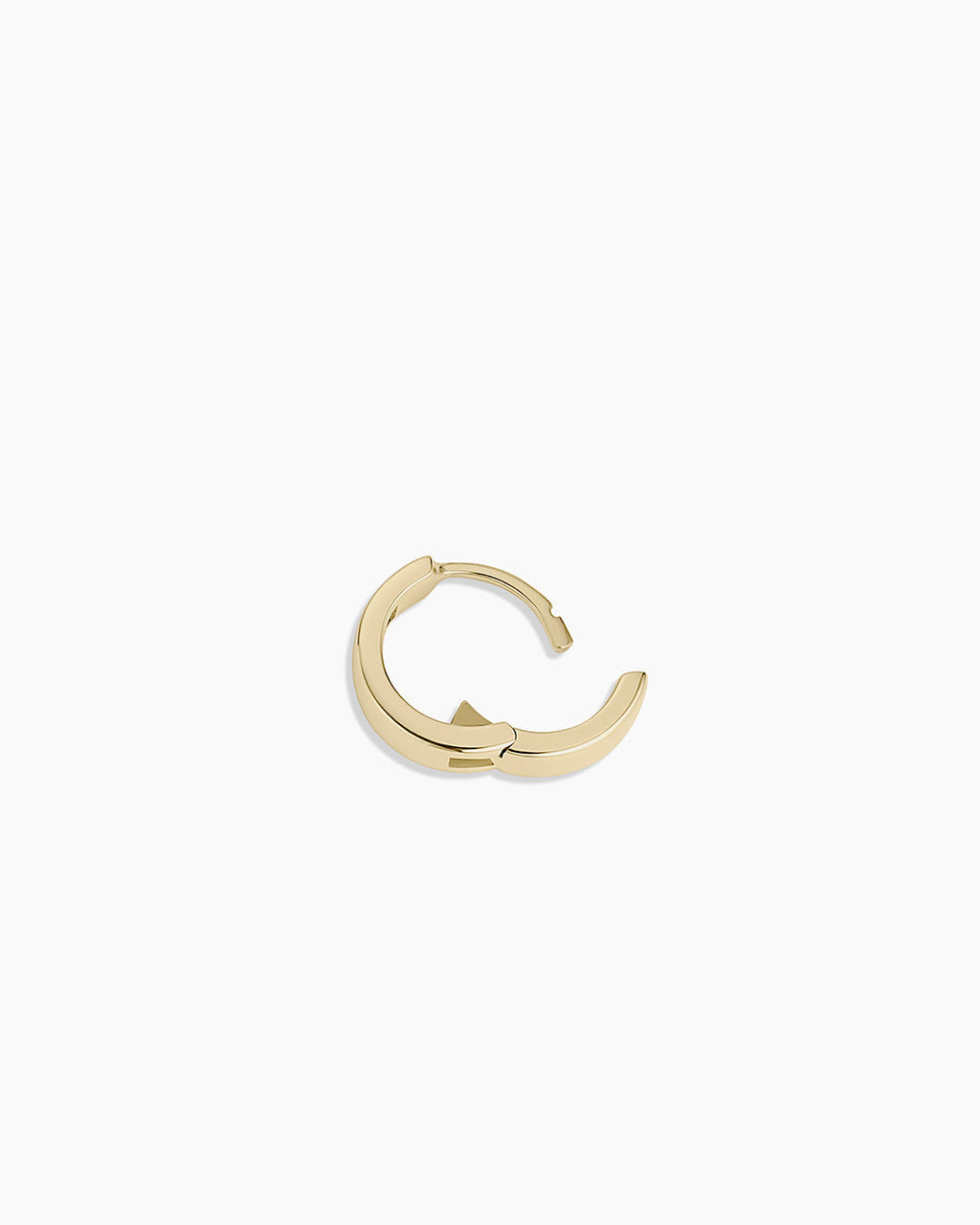 Diamond Love Rose Single Huggie || option::14K Solid Gold