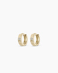 Diamond Love Rose Huggies || option::14K Solid Gold