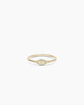 Diamond Love Signet Ring || option::14K Solid Gold