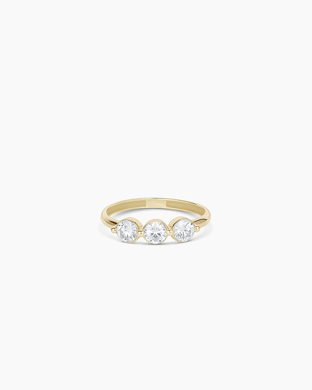 Lab Grown Diamond Trio Ring || option::14K Solid Gold