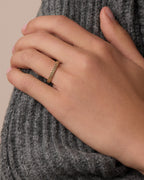 Diamond Checkered Ring || option::14K Solid Gold