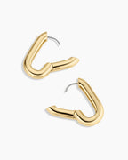 Zoey Statement Hoops || option::18K Gold Plated