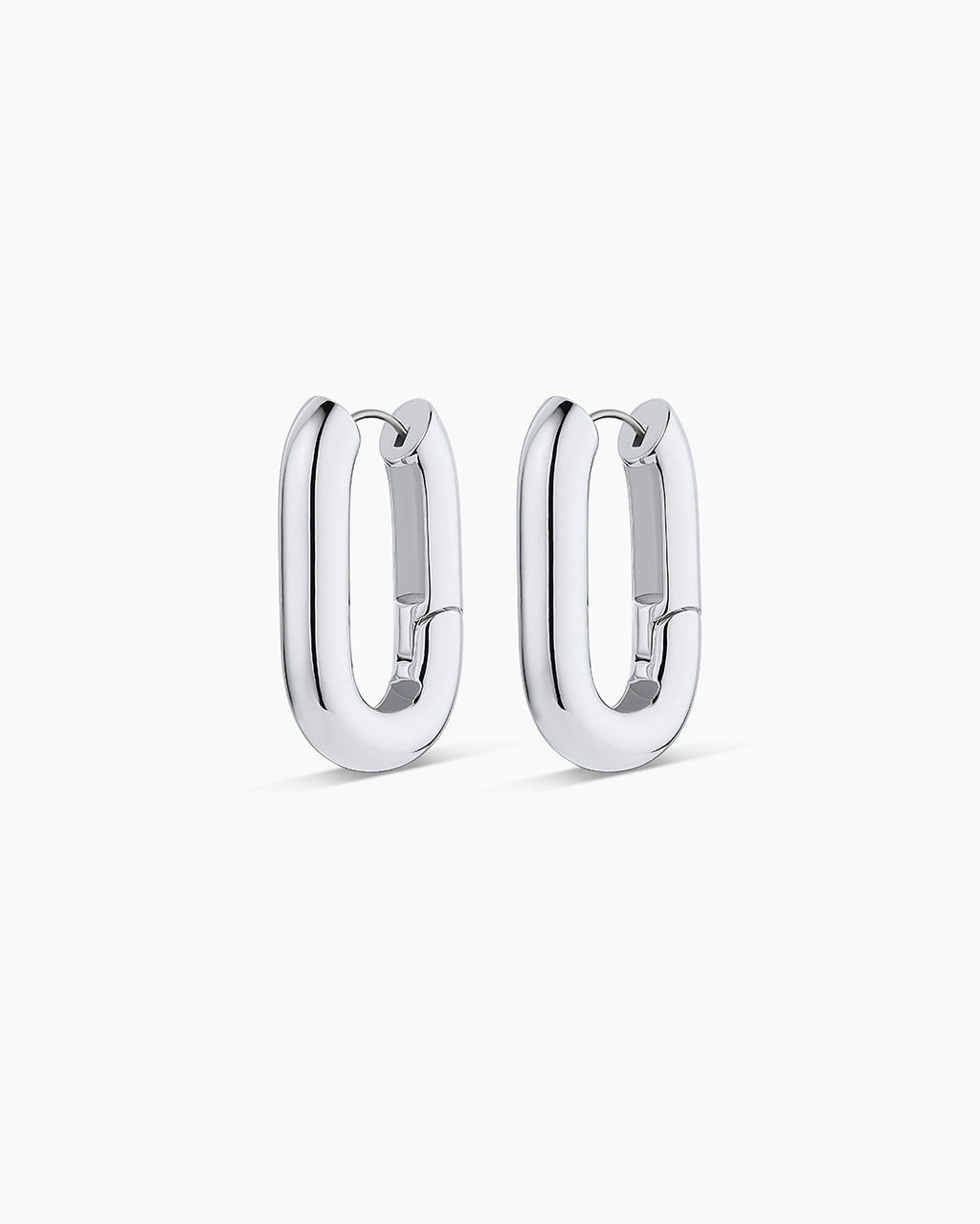Zoey Statement Hoops || option::Silver Plated