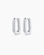 Zoey Statement Hoops || option::Silver Plated