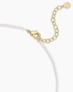 Finley Mini Pearl Necklace || option::18K Gold Plated