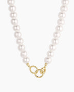 Finley Pearl Matinee Necklace || option::18K Gold Plated