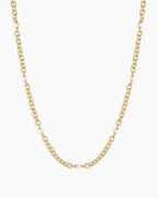 Finley Pearl Dot Necklace || option::18K Gold Plated