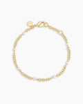 Finley Pearl Dot Bracelet || option::18K Gold Plated