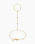 Amour Hand Chain || option::18K Gold Plated