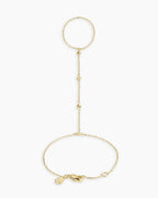 Amour Hand Chain || option::18K Gold Plated