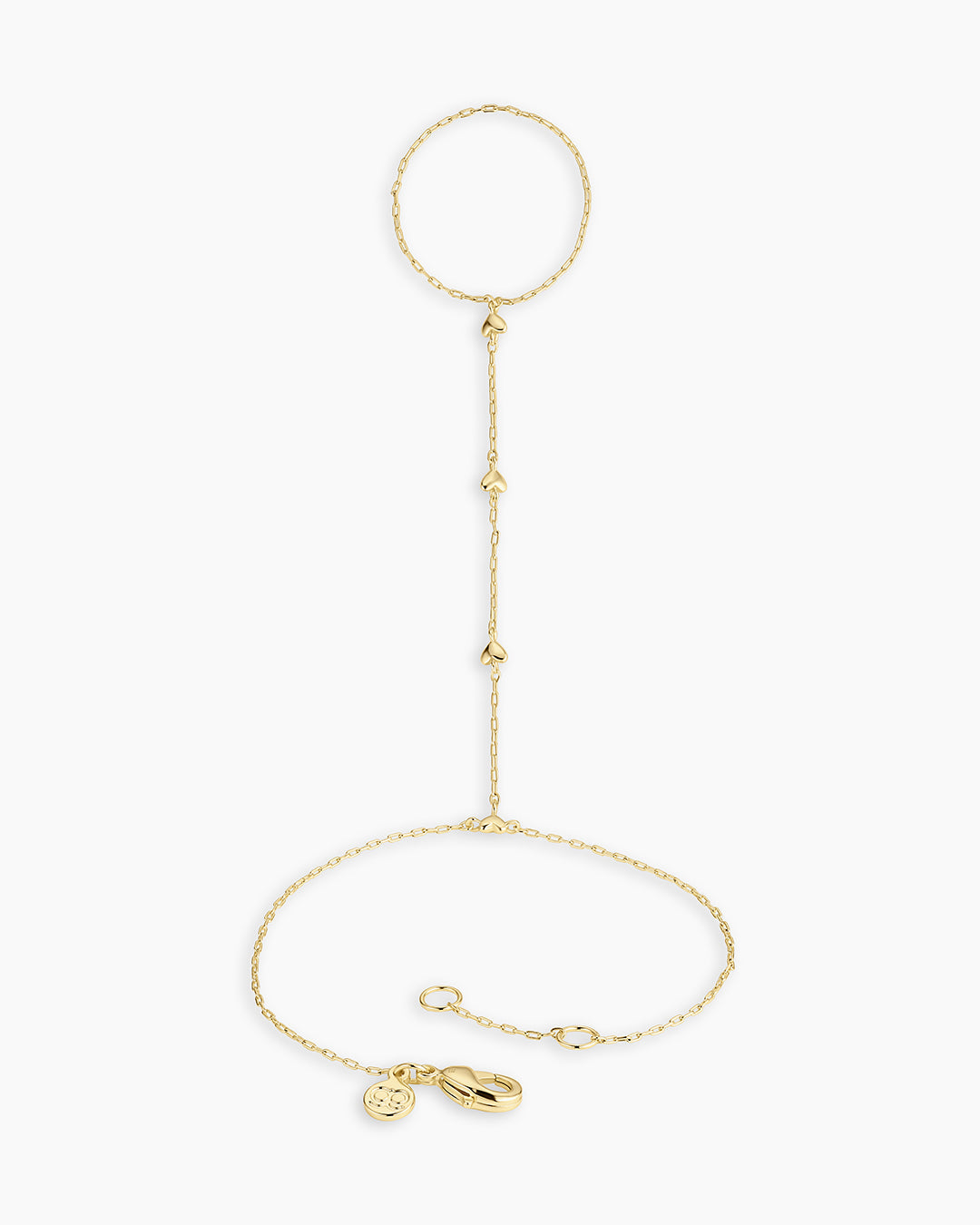Amour Hand Chain || option::18K Gold Plated