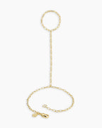 Parker Delicate Hand Chain || option::18K Gold Plated