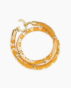 Paisley Bandana Wrap Bracelet || option::18K Gold Plated, Yellow