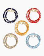 Paisley Bandana Wrap Bracelet || option::18K Gold Plated, Red