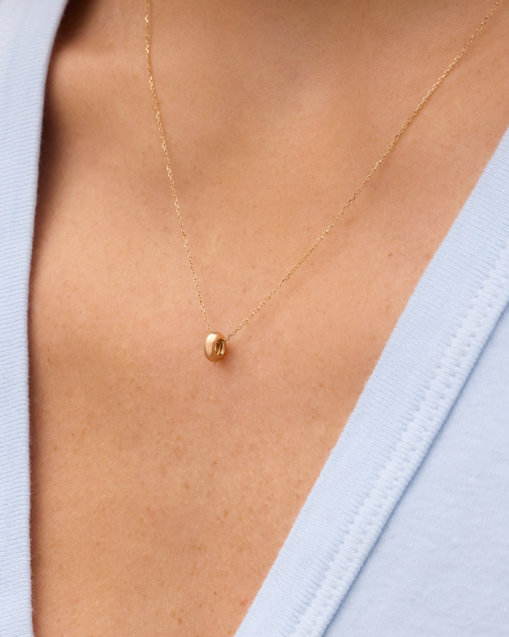 14K Gold Lou Halo Charm || option::14K Solid Gold