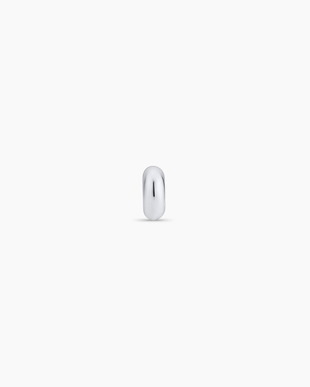 14K White Gold Lou Halo Charm || option::14K Solid White Gold