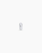 14K White Gold Lou Halo Charm || option::14K Solid White Gold