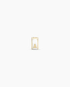 14K Gold Mama Halo Charm Necklace || option::14K Solid Gold