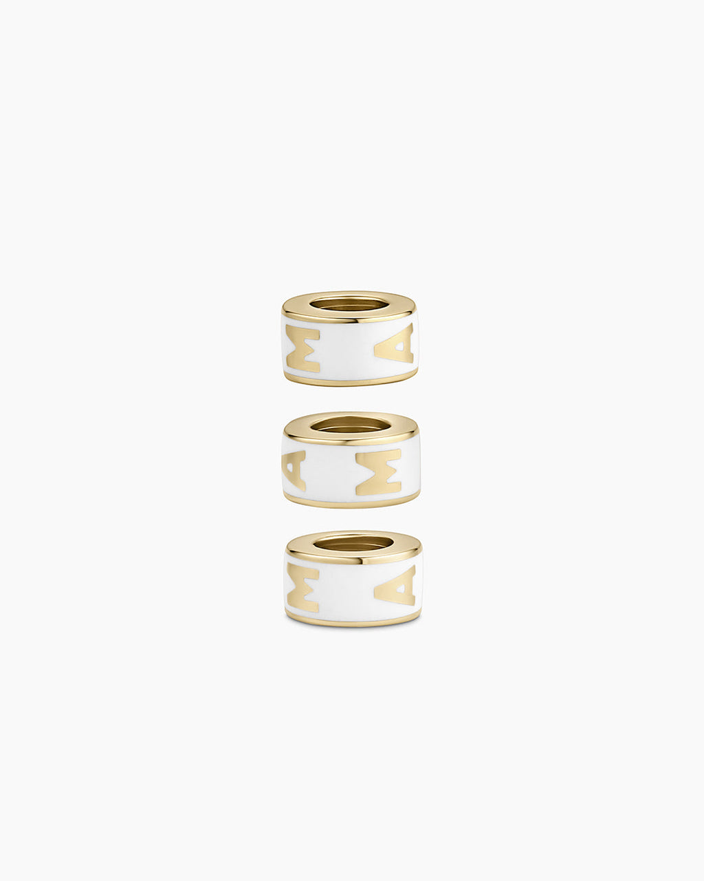 14K Gold Mama Halo Charm Necklace || option::14K Solid Gold