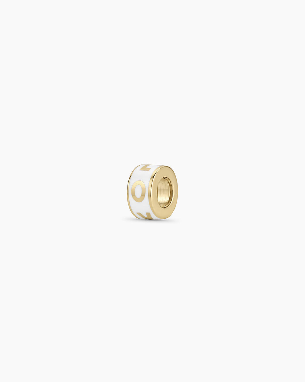 14K Gold Love Halo Charm Necklace || option::14K Solid Gold
