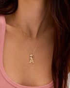 14K Gold Love Halo Charm || option::14K Solid Gold