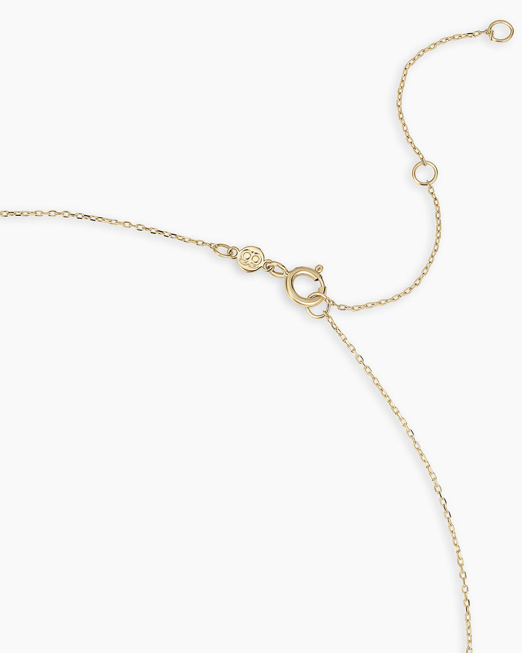 14K Gold Birthstone Halo Charm Necklace || option::14K Solid Gold, Amethyst - February