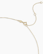 14K Gold Birthstone Halo Charm Necklace || option::14K Solid Gold, Citrine - November