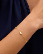 Mama Love Bracelet || option::18K Gold Plated