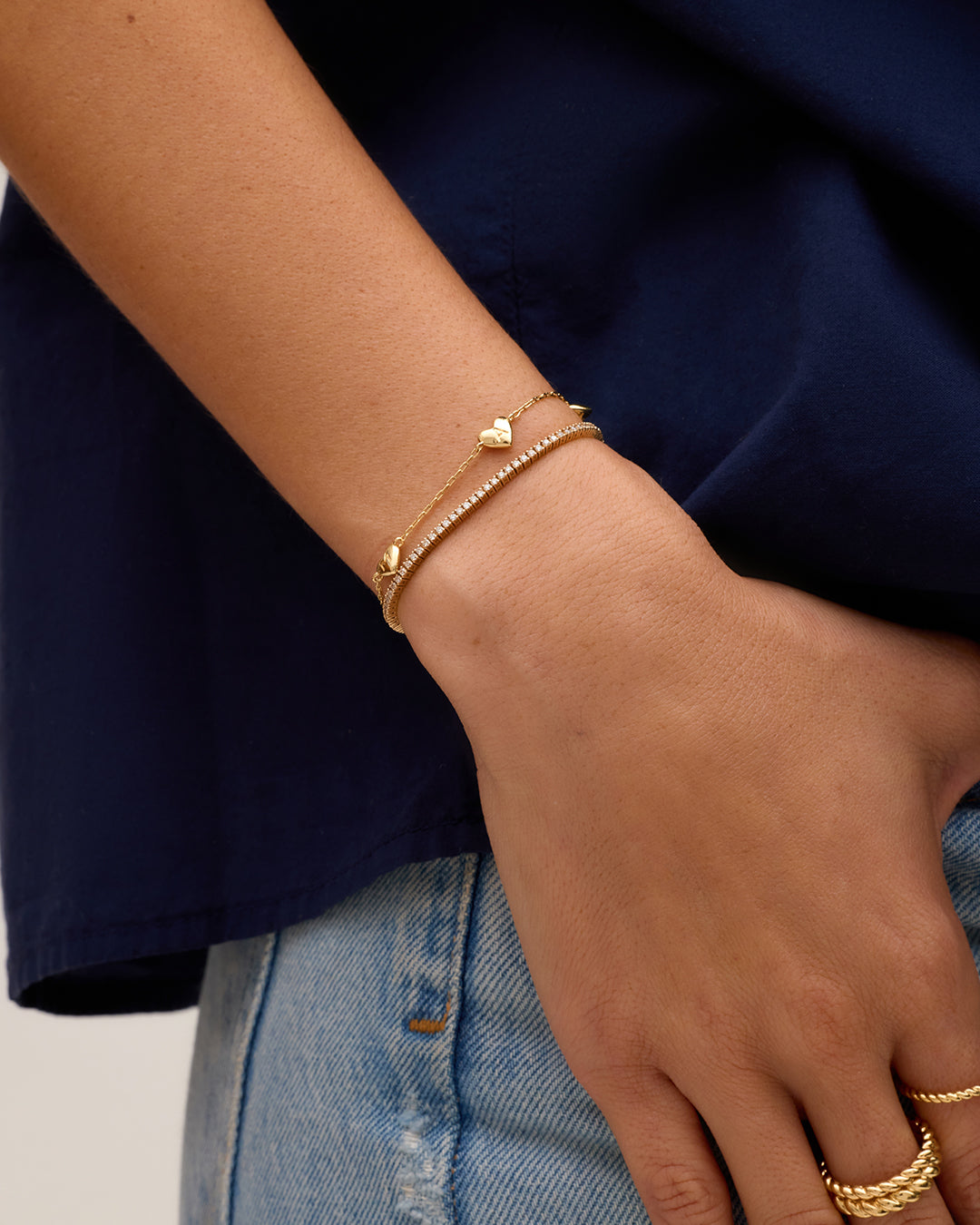 Mama Love Bracelet || option::18K Gold Plated