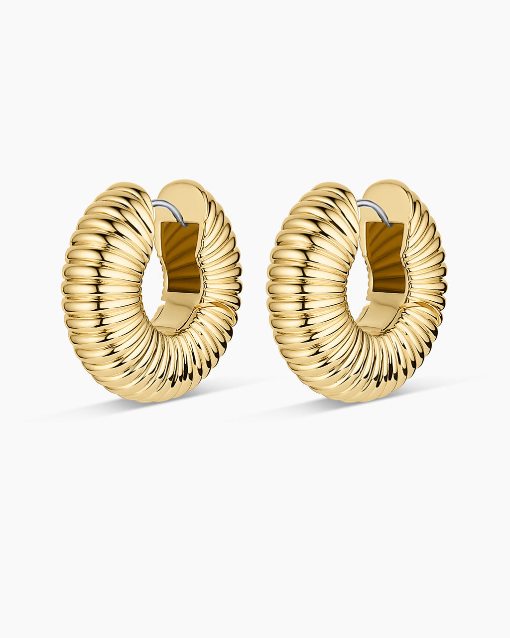 Cress Hoops || option::18K Gold Plated