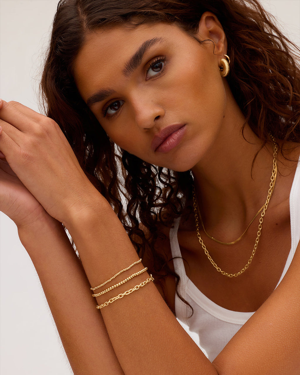 Cress Huggies || option::18K Gold Plated