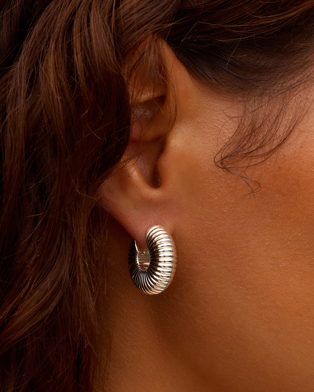 Cress Huggies || option::Silver Plated