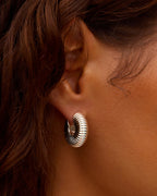 Cress Huggies || option::Silver Plated