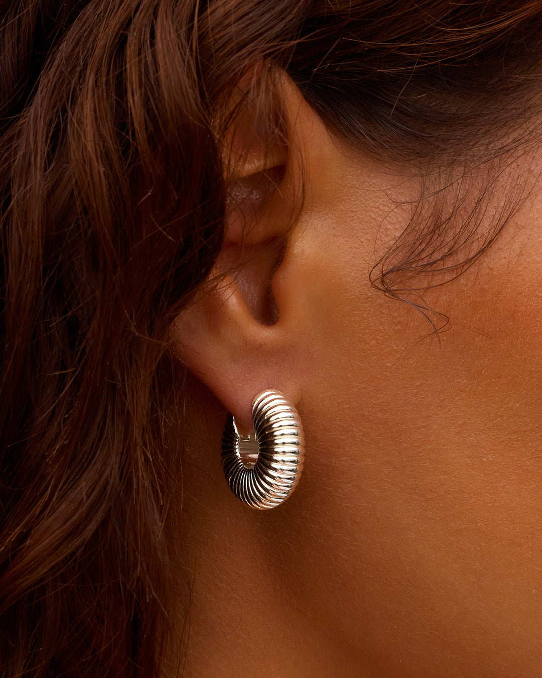 Cress Huggies || option::Silver Plated