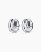 Cress Huggies || option::Silver Plated