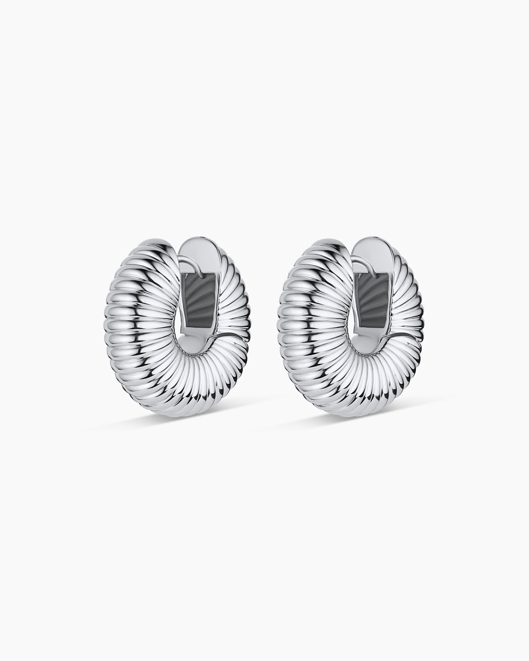 Cress Huggies || option::Silver Plated