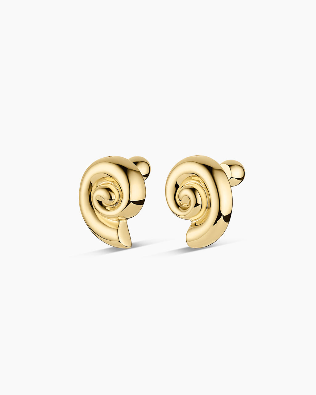 Nautilus Statement Earrings || option::18K Gold Plated