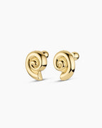 Nautilus Statement Earrings || option::18K Gold Plated