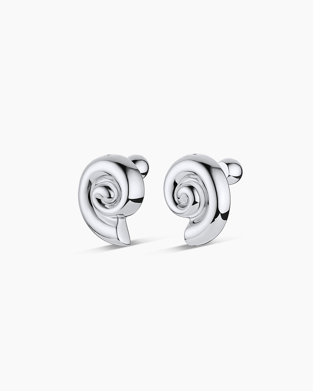 Nautilus Statement Earrings || option::Silver Plated