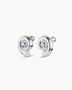 Nautilus Statement Earrings || option::Silver Plated