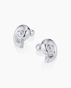 Nautilus Statement Earrings || option::Silver Plated