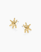 Sun Star Earrings || option::18K Gold Plated