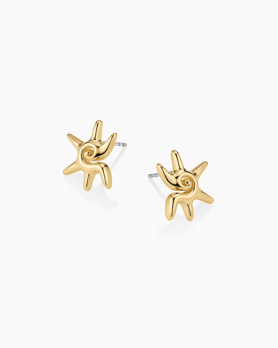 Sun Star Earrings || option::18K Gold Plated
