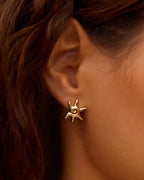 Sun Star Earrings || option::18K Gold Plated