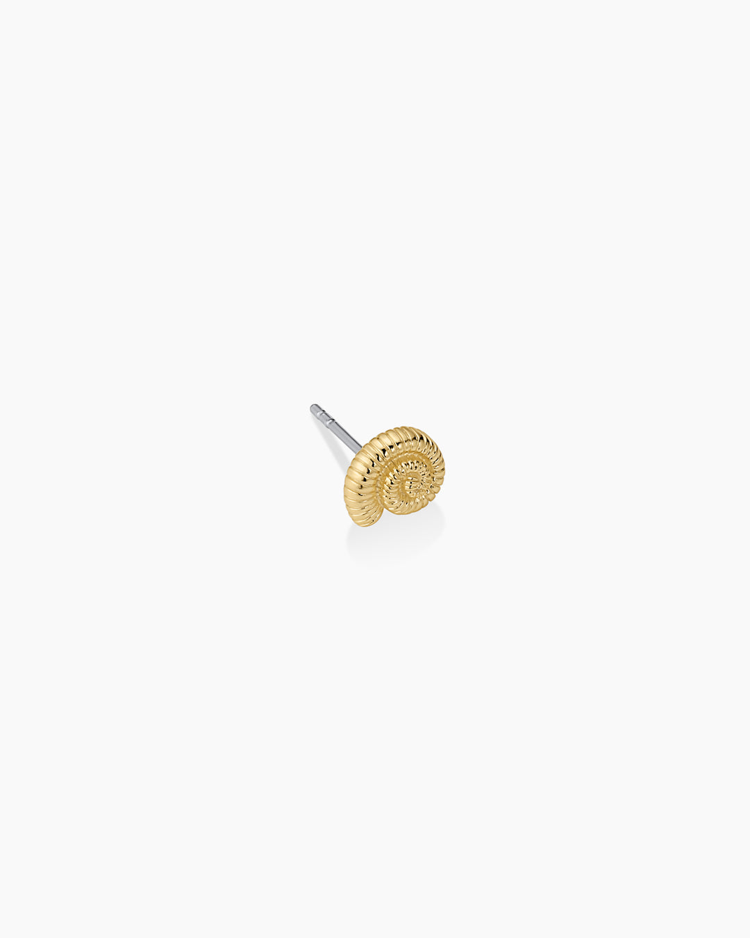 Nautilus Single Stud || option::18K Gold Plated