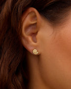 Nautilus Single Stud || option::18K Gold Plated
