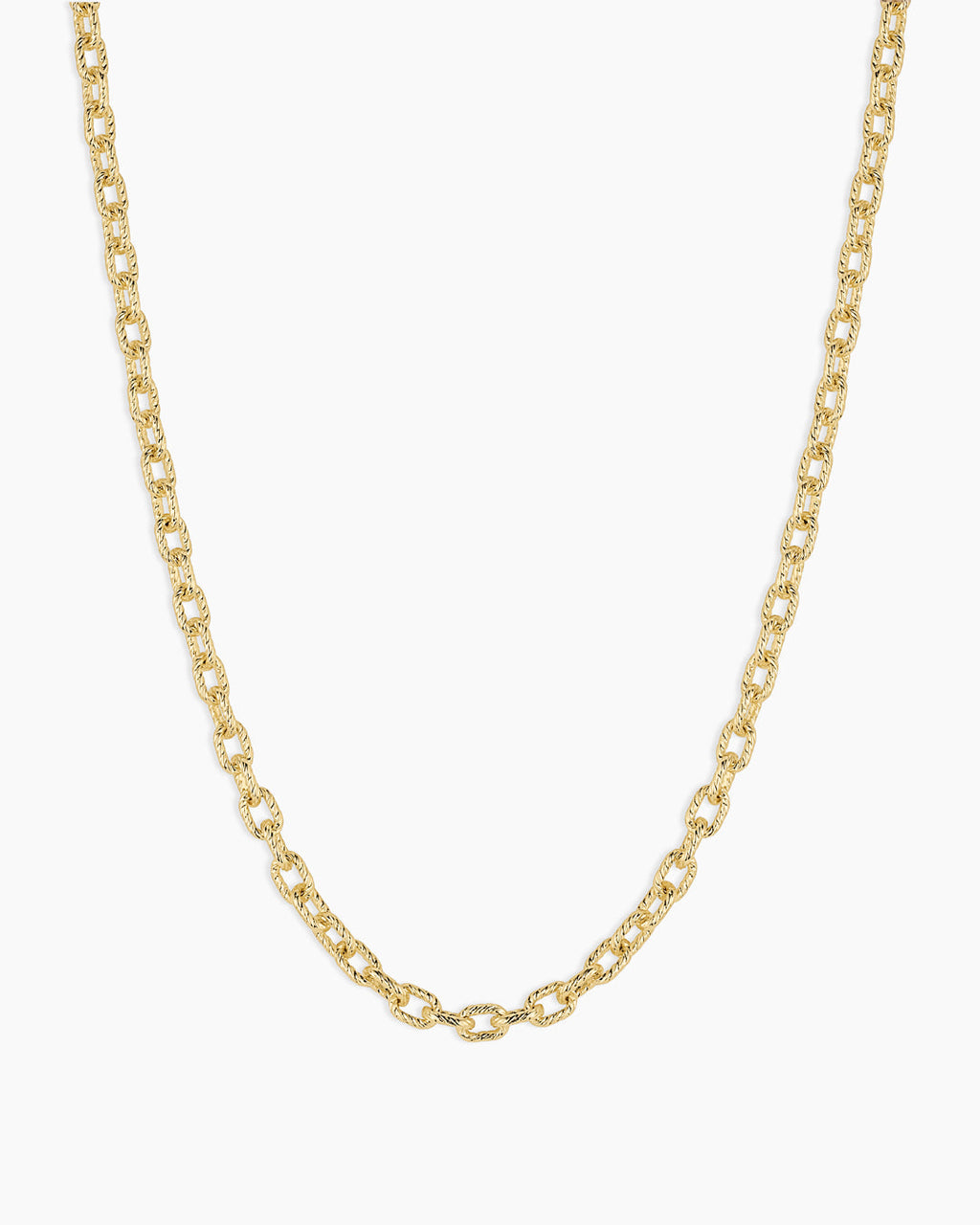 Crew Mini Link Necklace || option::18K Gold Plated