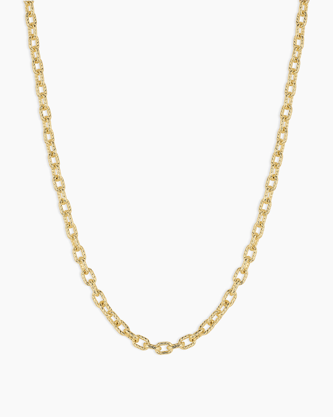 Crew Mini Link Necklace || option::18K Gold Plated