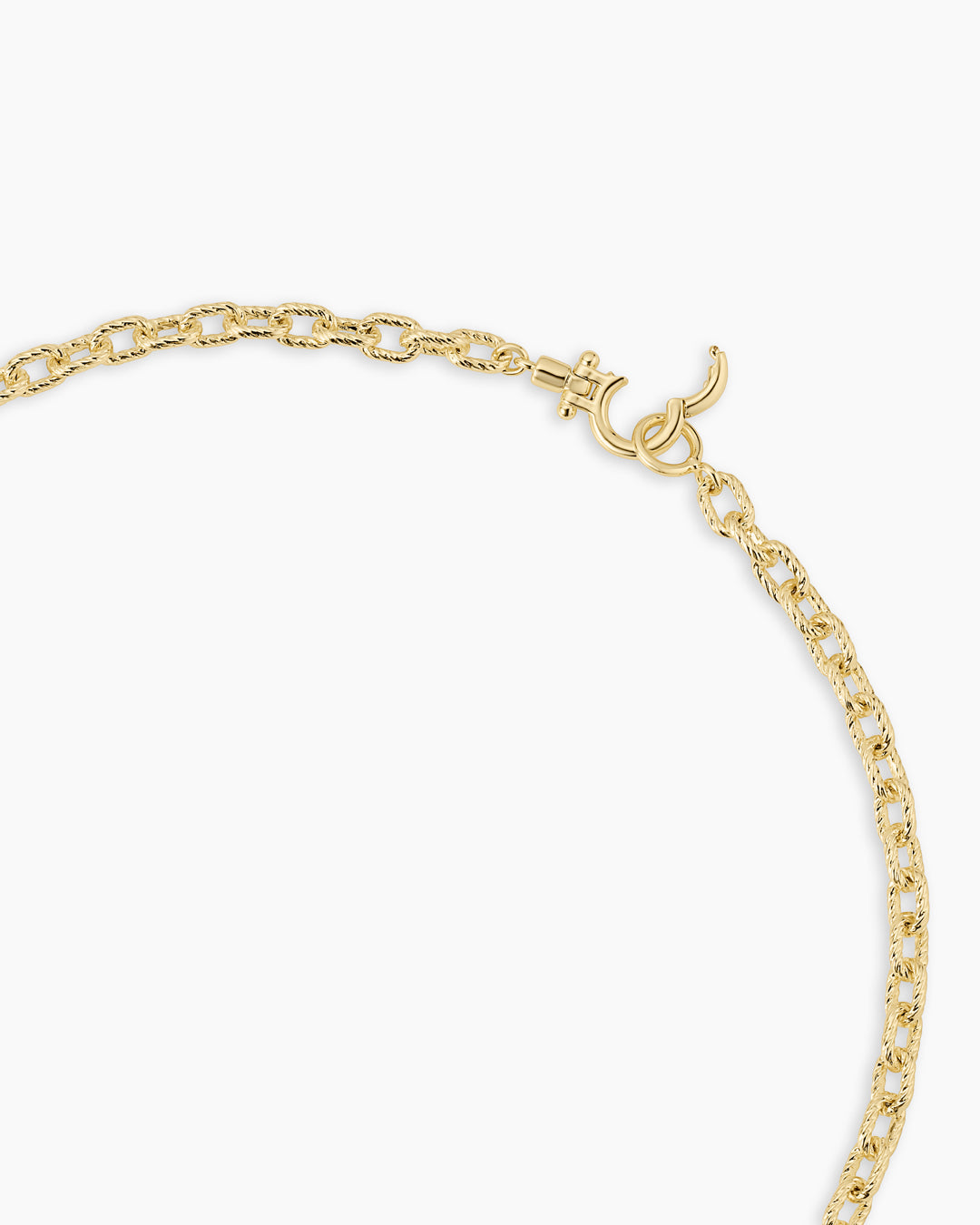 Crew Mini Link Necklace || option::18K Gold Plated