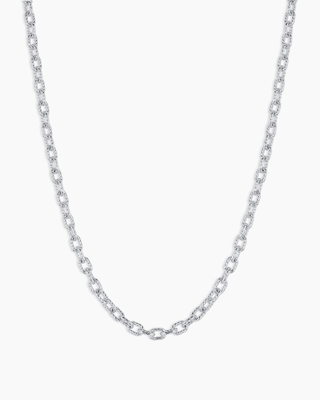 Crew Mini Link Necklace || option::Silver Plated